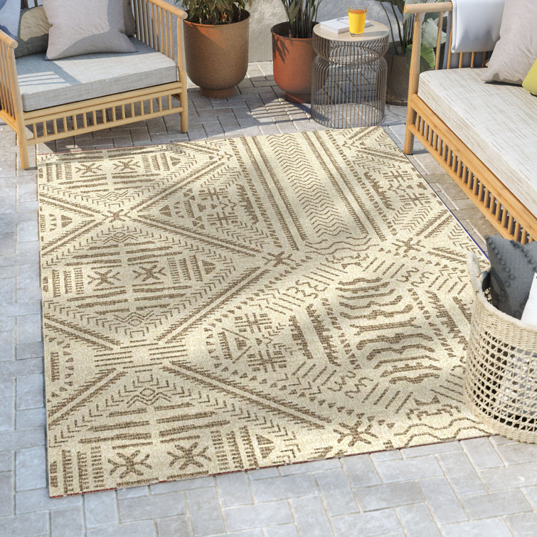 Well Woven Medusa Khalo Geometric FlatWeave Indoor/Outdoor Area Rug